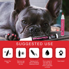 Pawdicure Warren London, aplicacion rapida, color se fija en menos de un minuto