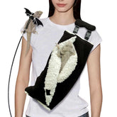 WATFOON sling-portador dragón-barbudo negro para paseos seguros y cómodos