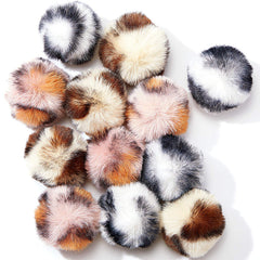 Weewooday bola pom pom rosa, felpa suave para juego interactivo del gato