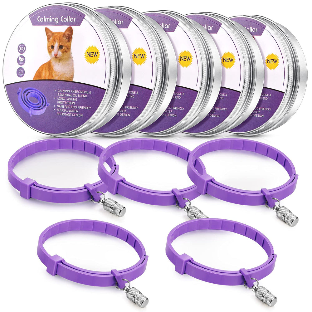 Weewooday collar calmante para gatos ajustable en uso diario.