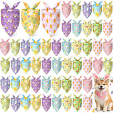 Weewooday Easter dog bandanas con patrón conejo, ideal para fiestas y sesiones de fotos.