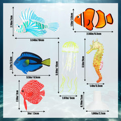 Weewooday pez azul de aleta grande, movimiento suave en el tanque