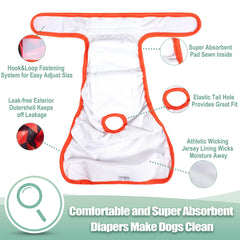 Pañales Wegreeco con protección contra fugas y capa externa resistente