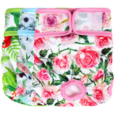 Pañales Wegreeco para perro grande con diseño floral, ofrecen ajuste cómodo para paseos diarios.