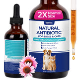 Wellix 120 ml frasco de antibióticos naturales para mascotas, apoyo al cuidado de heridas superficiales