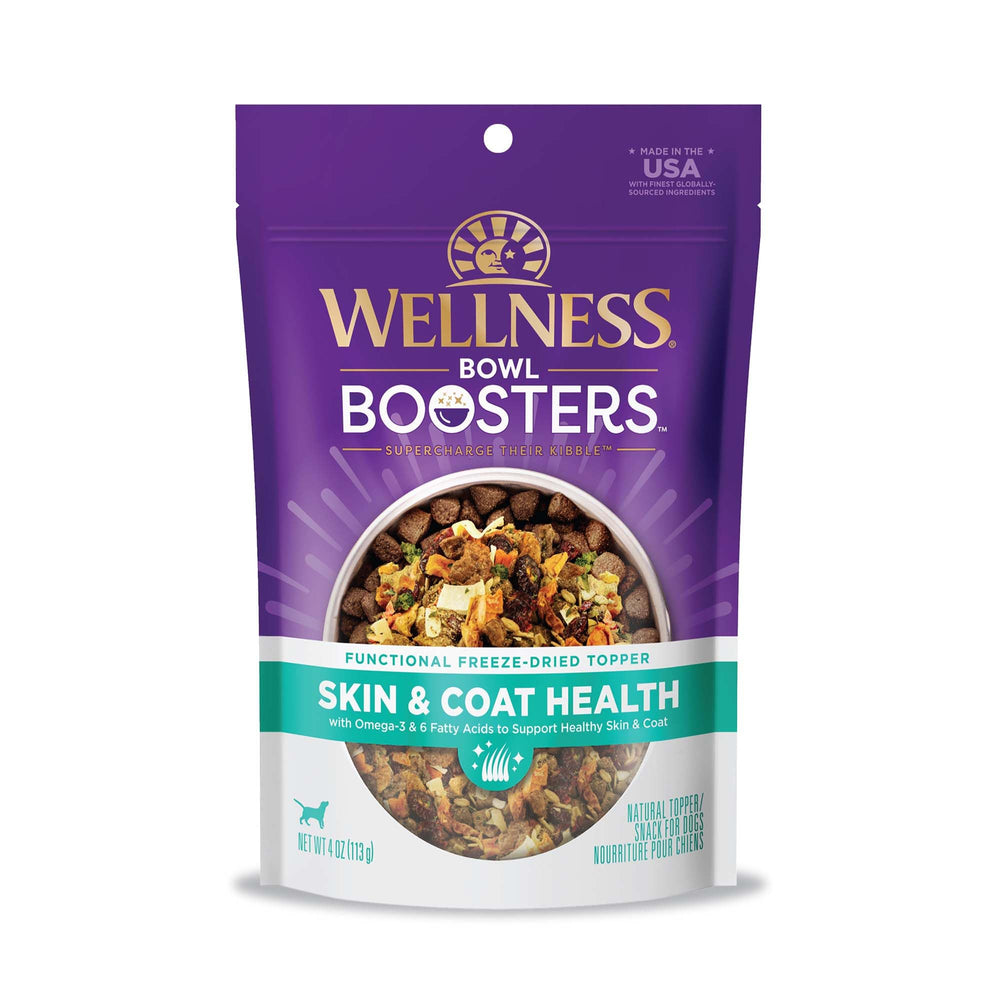 Wellness Bowl Boosters con pollo liofilizado para perros de todas las edades.