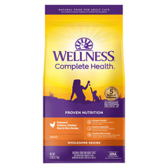 Wellness Complete Health: croquetas secas en tazón para gato, satisface el hambre diaria