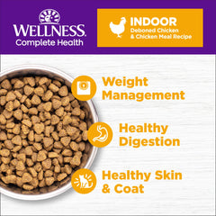 Wellness Complete Health ingredientes naturales de pollo para dieta equilibrada.