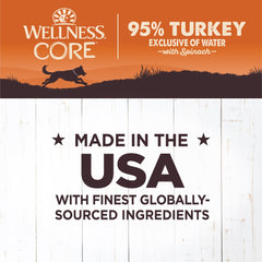 Wellness CORE 95% Natural servido como complemento sabroso para perro