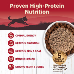 Wellness CORE 95% Natural, proteína alta con zanahorias para perros