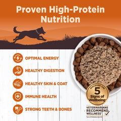 Wellness CORE 95% Natural servido como comida completa para perro