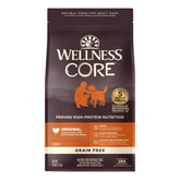 Bolsa Wellness Core original para perros, enfoque pavo y pollo, proteína alta.