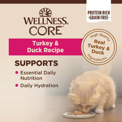 Wellness CORE Pate, textura suave de paté para aceptación del gato.
