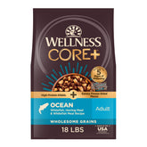 Wellness CORE+ alimento seco sin pollo, bolsa grande para ingesta diaria.