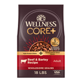 Saco de Wellness CORE+ de 18 libras para perros, proteína de calidad.