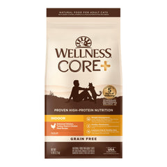 Wellness CORE+ para gatos de interior en bolsa de 2,27 kg sin granos y listo para servir.