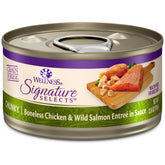 Wellness CORE Signature Selects trozos de pollo y salmón en lata, favorece la hidratación diaria