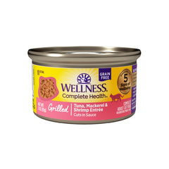 Wellness Parrilla Atún en lata, sabor parrilla, apoyo a la hidratación diaria.