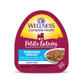 Wellness Petite Entrées: cordero desmechado y venado, sabor sabroso para perros pequeños.