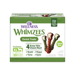 Wellness WHIMZEES: caja dental valor quince unidades para higiene bucal diaria del perro.