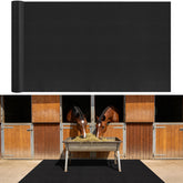 Alfombrilla Wenceda para establo de caballos, superficie PVC resistente y fácil de limpiar.