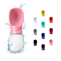 WePet botella de agua portátil para perros 12 oz lista para paseos.