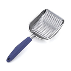 WePet cazo para arena de gatos con aluminio azul, fácil de limpiar