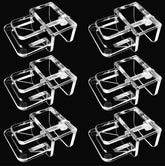 Weramics clips tapa acuario, pack de 6, fijación estable para paneles de vidrio