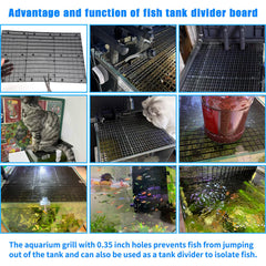 Weramics panel ajustable para acuario, montaje modular sin herramientas