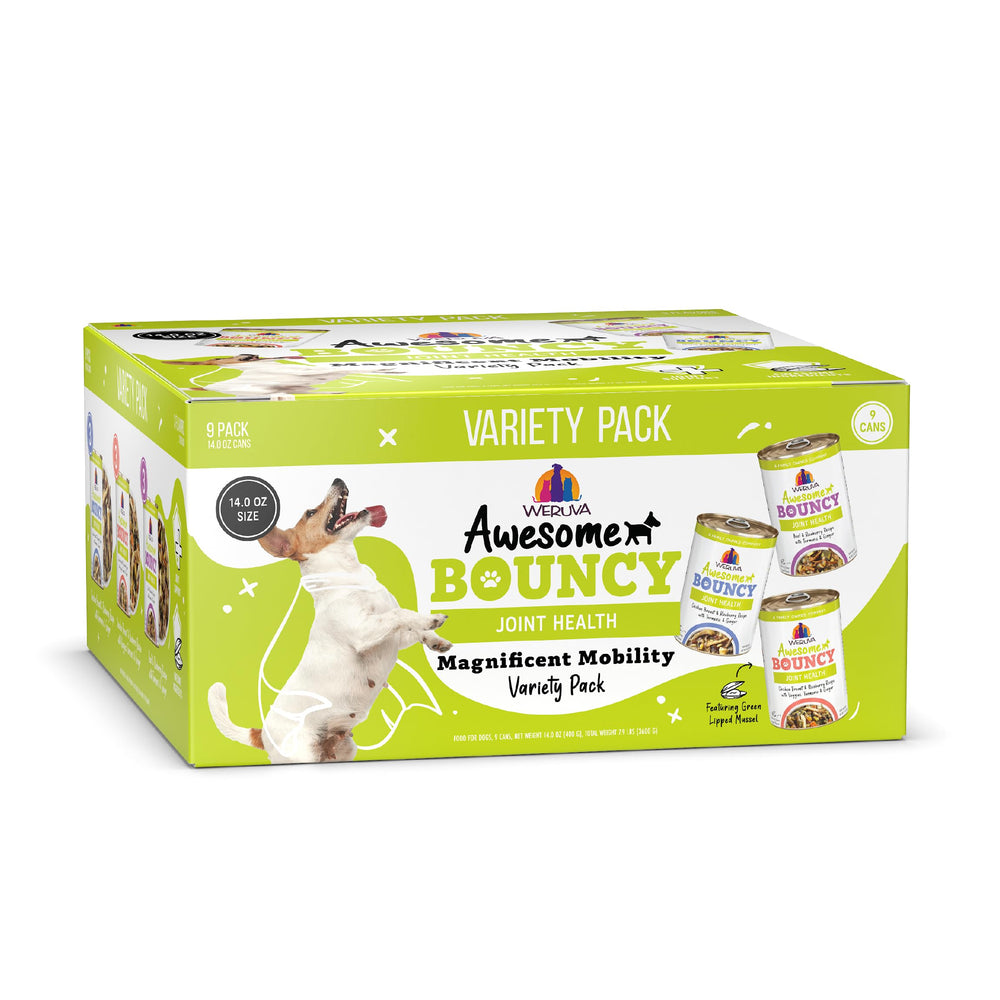Weruva Awesome Bouncy, lata de movilidad para articulaciones.