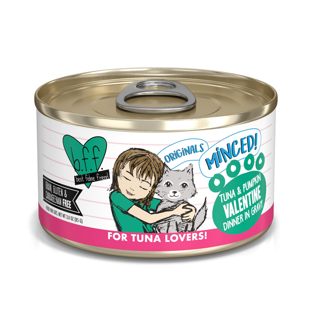 Weruva BFF picado de atún y calabaza en salsa, alta humedad para gatos.