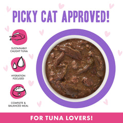 B.F.O.M.G. Baby Cakes en salsa, trozos tiernos de atún y ternera