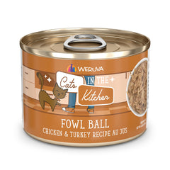 Weruva Gatos en la Cocina: bola de pollo y pavo en lata 6oz pack de 24 para gatos.