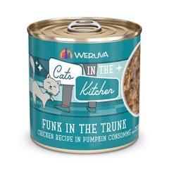 Weruva Gatos en la Cocina Funk en el Tronco, lata 10oz, sabor jugoso para gatos activos.