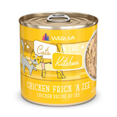 Weruva Cats in The Kitchen con pollo Frick A Zee en lata de 10oz, sabor apetecible.