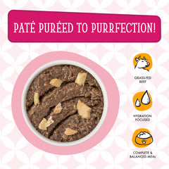 Weruva Karate Kitty Paté sin granos, opción para dietas sensibles.