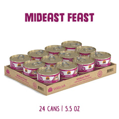 Weruva Mideast Feast tilapia en salsa, textura jugosa para masticar