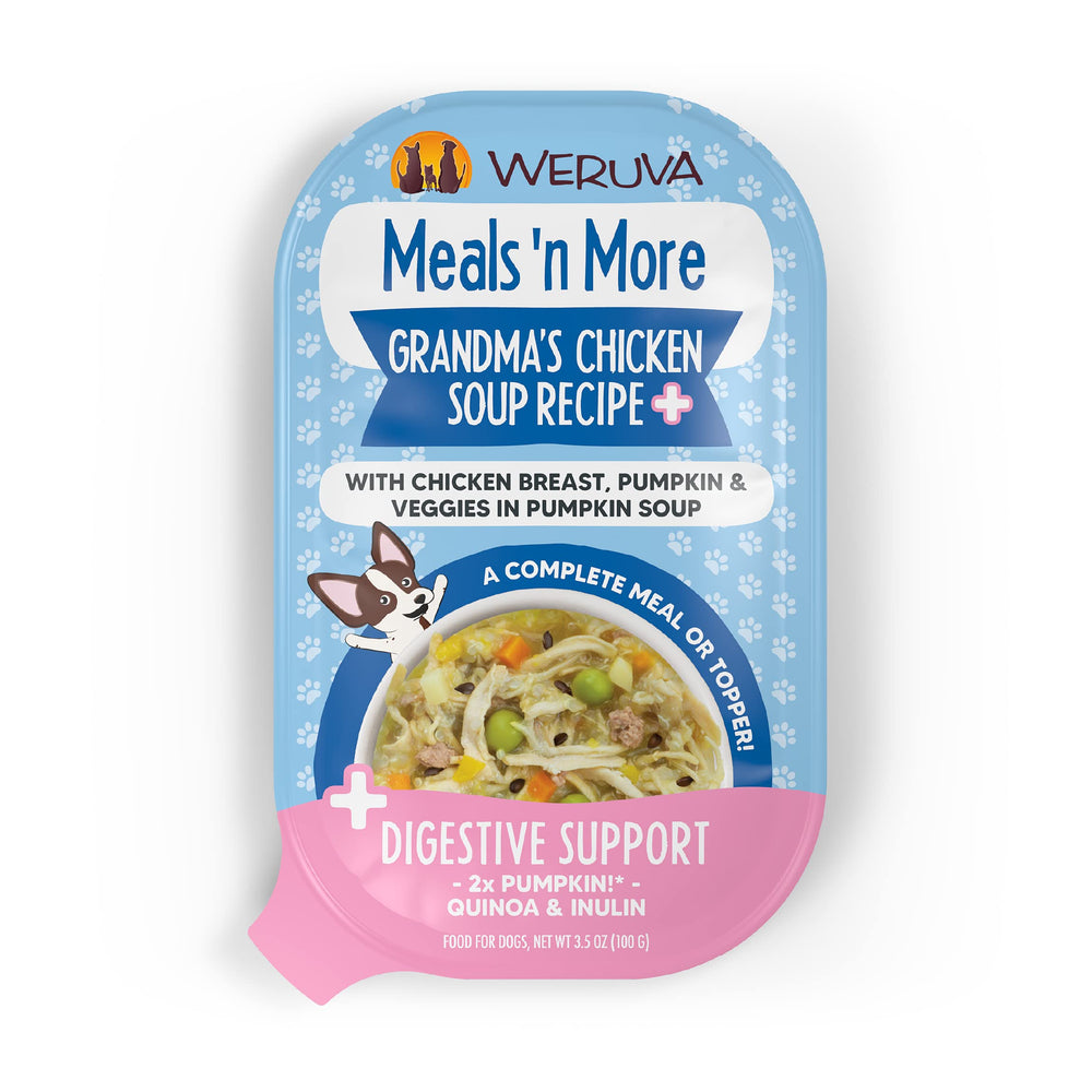 Weruva Meals 'n More, sopa de pollo abuela, apoyo digestivo diario.