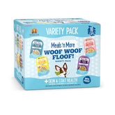 Weruva Woof Woof Floof en taza 3.5oz, ideal para piel y pelaje saludables.