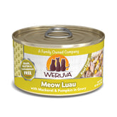 Weruva Meow Luau caballa y calabaza en salsa, sabor apetecible para la comida diaria.