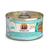 Weruva Meows n Holler PurrAmid, lata de 3 onzas con pollo y camarones, ideal como comida diaria.