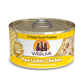 Weruva Paw Lickin’ Chicken en lata, pack de 24, opción diaria práctica.