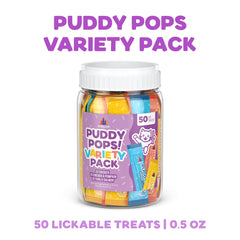 Puddy Pops, textura sedosa para lamido, snack diario.