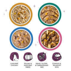 Weruva Senior Cat Food con salmón salvaje en lata, aporte proteico para gatos mayores.