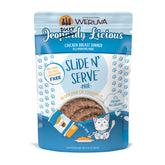 Weruva Slide N' Serve Paté Jeopurrdy Licious Pollo: porción lista para servir