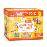 Weruva Word From The Bird, pack de 12 latas 3.2oz, variedad para probar sabores