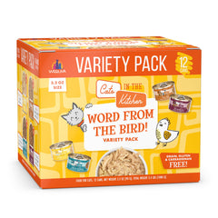 Weruva Word From The Bird, pack de 12 latas 3.2oz, variedad para probar sabores