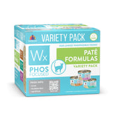 Weruva Wx Phos Focused Paté: pack variado, lata de 3oz, promueve digestión saludable