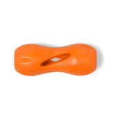West Paw Qwizl frente: dispensador de premios y estimulación mental.