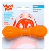 West Paw Zogoflex Hurley, hueso flotante, ideal para juego acuático y masticación duradera.